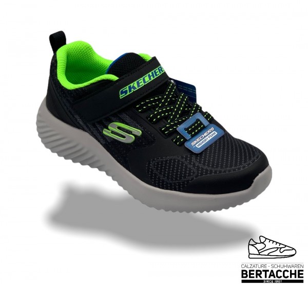 SKECHERS BLK/ BLUE/LIME