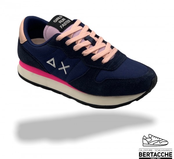 SUN68 TOM SOLID NAVY BLU- FUXIA